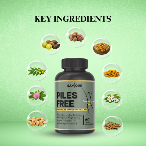 Saviour Piles Relief – Ayurvedic Capsules for Piles Pain & Swelling